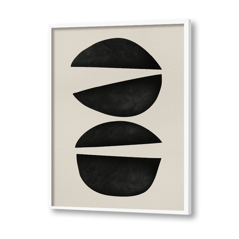 Harmony 11 Black and White Artwork Canvas Print