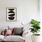 Harmony No. 12 – Black and White Artwork Canvas Print