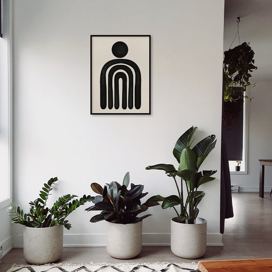 Harmony 2 Black and White Wall Artwork