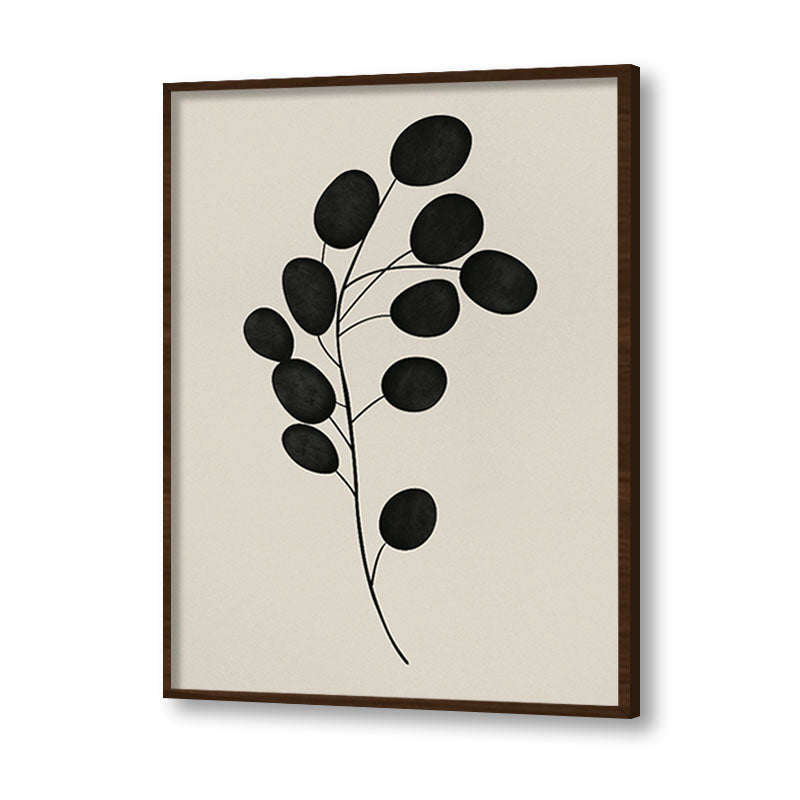 Harmony 3 Black and White Artwork Canvas Print