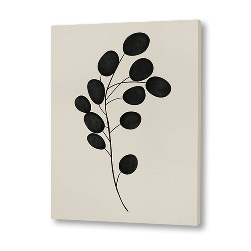 Harmony 3 Black and White Artwork Canvas Print
