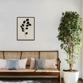 Harmony 3 Black and White Artwork Canvas Print