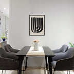 Harmony No. 6 – Black and White Artwork Canvas Print