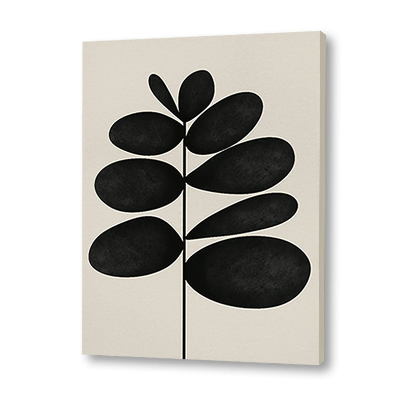 Harmony 7 Black and White Artwork Canvas Print