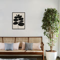 Harmony 7 Black and White Artwork Canvas Print