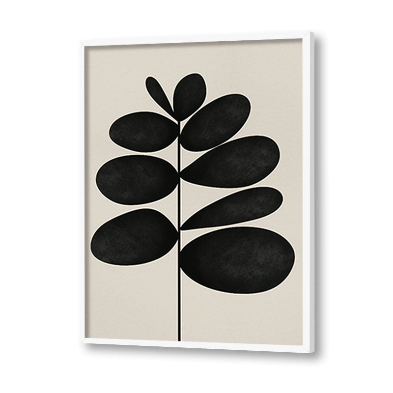 Harmony 7 Black and White Artwork Canvas Print