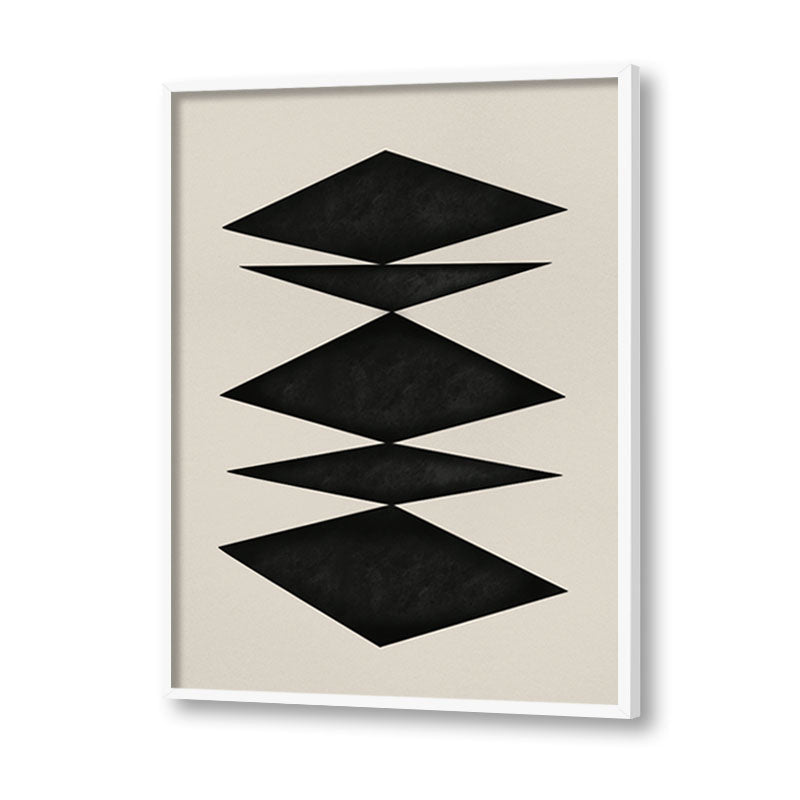Harmony 9 Black and White Artwork Canvas Print