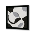 Space & Time No. 3 – Black and White Artwork Canvas Print