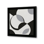Space & Time No. 3 – Black and White Artwork Canvas Print