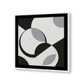 Space & Time No. 3 – Black and White Artwork Canvas Print