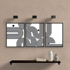 Swirl No. 1 – Black and White Artwork Canvas Print