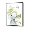 Baby Elephant Wall Art Canvas Print for Kids Room