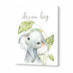 Baby Elephant Wall Art Canvas Print for Kids Room