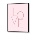 Love Wall Art Canvas Print for Kids Room