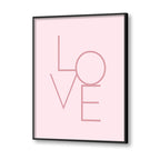 Love Wall Art Canvas Print for Kids Room