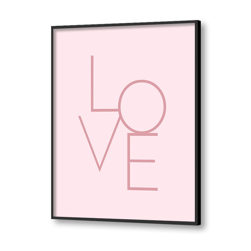 Love Wall Art Canvas Print for Kids Room