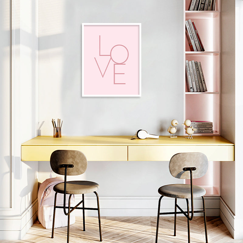 Love Wall Art Canvas Print for Kids Room