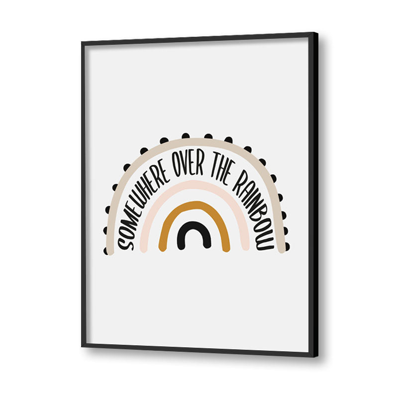 Over The Rainbow Wall Art Canvas Print for Kids Room