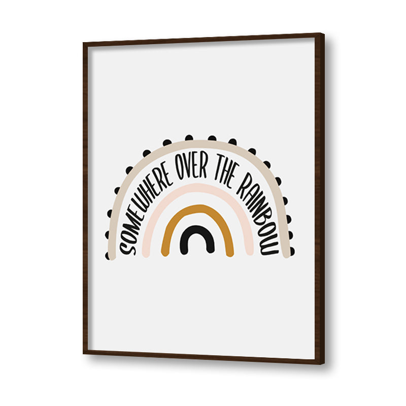 Over The Rainbow Wall Art Canvas Print for Kids Room