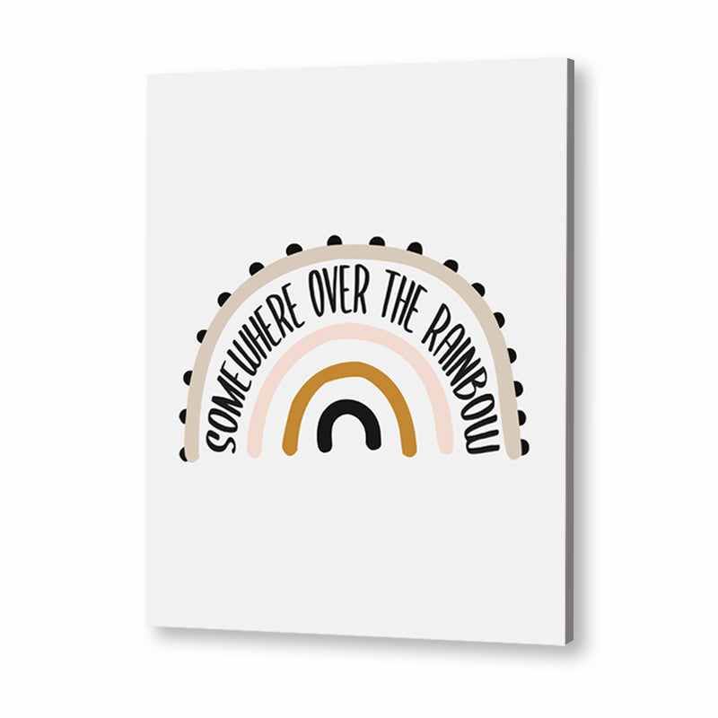 Over The Rainbow Wall Art Canvas Print for Kids Room