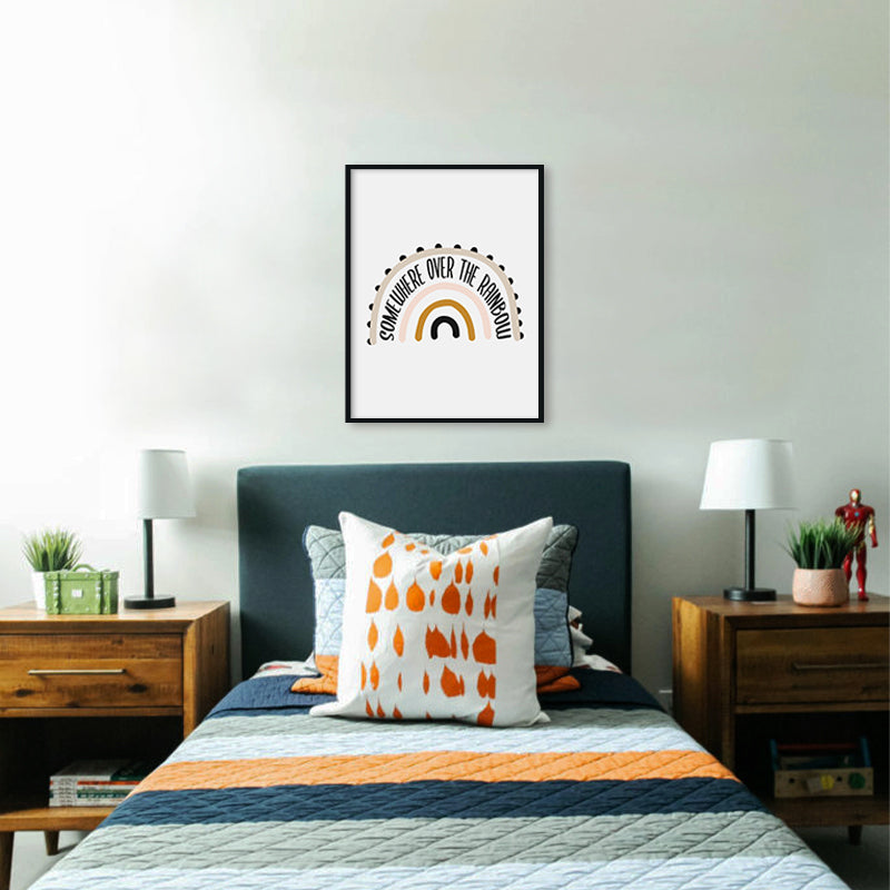 Over The Rainbow Wall Art Canvas Print for Kids Room