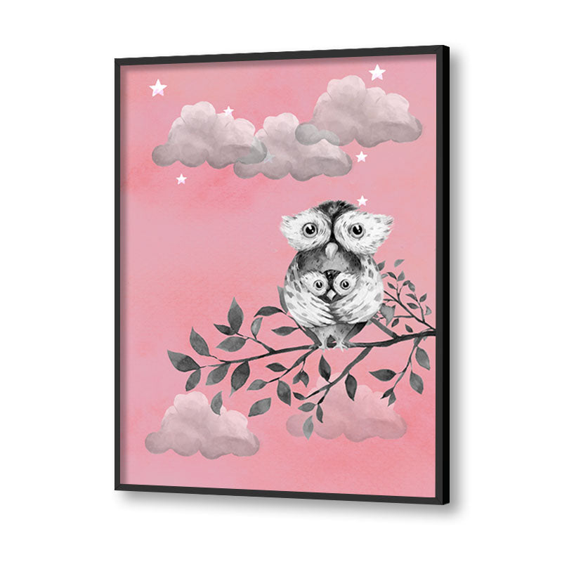 Owls Wall Art Canvas Print for Kids Room