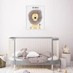 Watercolour Lion Wall Art Canvas Print for Kids Room