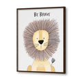 Watercolour Lion Wall Art Canvas Print for Kids Room