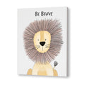 Watercolour Lion Wall Art Canvas Print for Kids Room