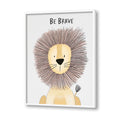 Watercolour Lion Wall Art Canvas Print for Kids Room