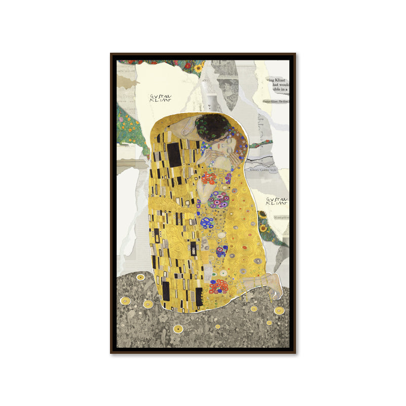 The Kiss Famous Painting Artwork Canvas Print
