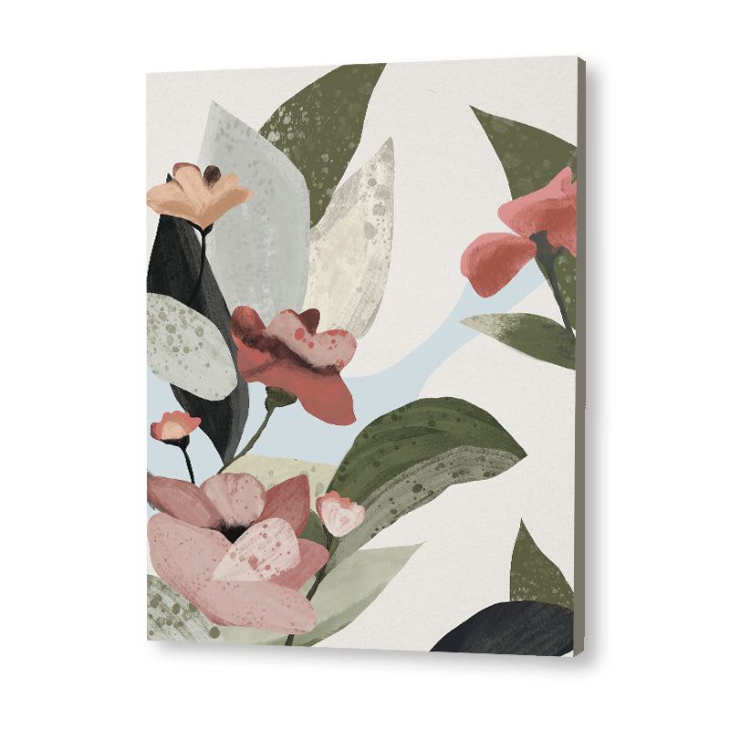 Pastel Floral 5 Nature Artwork Canvas Wall Print