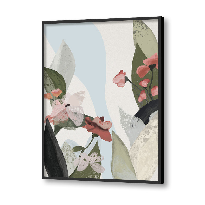 Pastel Floral Set of 3 Nature Canvas Wall Art Print