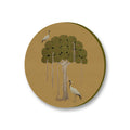 Grove 9 (Round) Nature Artwork Canvas Print for Wall