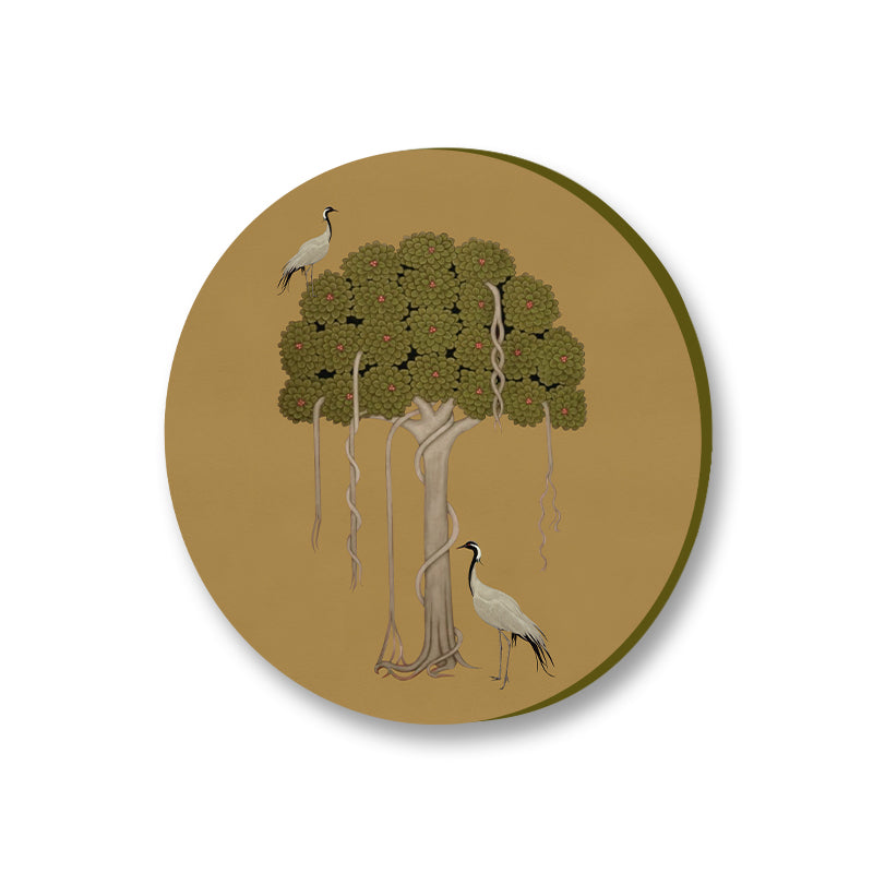 Grove 9 (Round) Nature Artwork Canvas Print for Wall
