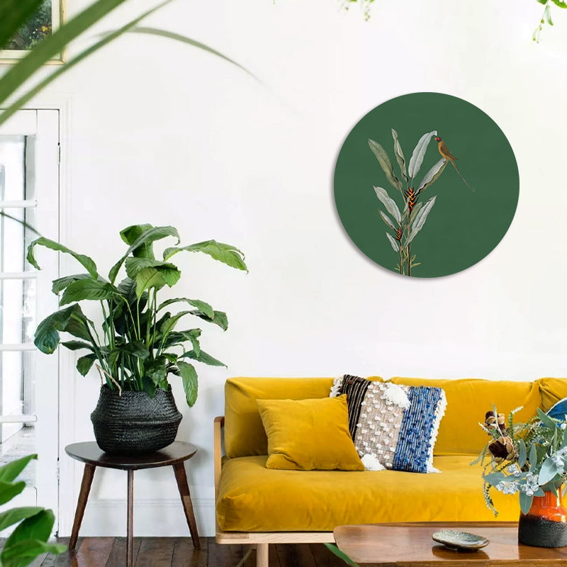 Grove 3 (Round) Nature Artwork Canvas Print for Wall