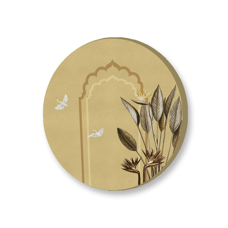 Grove 8 (Round) Canvas Nature Art Print for Wall