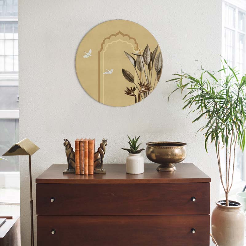 Grove 8 (Round) Canvas Nature Art Print for Wall