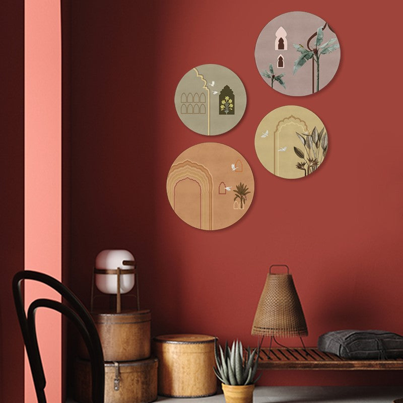 Grove 8 (Round) Canvas Nature Art Print for Wall