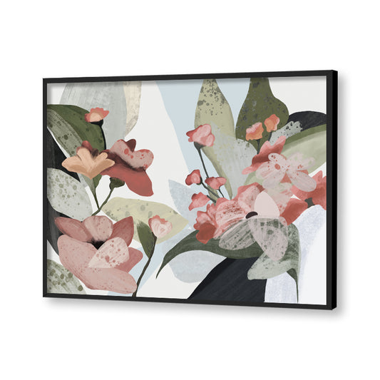 Pastel Floral 2 Nature Artwork Canvas Wall Print