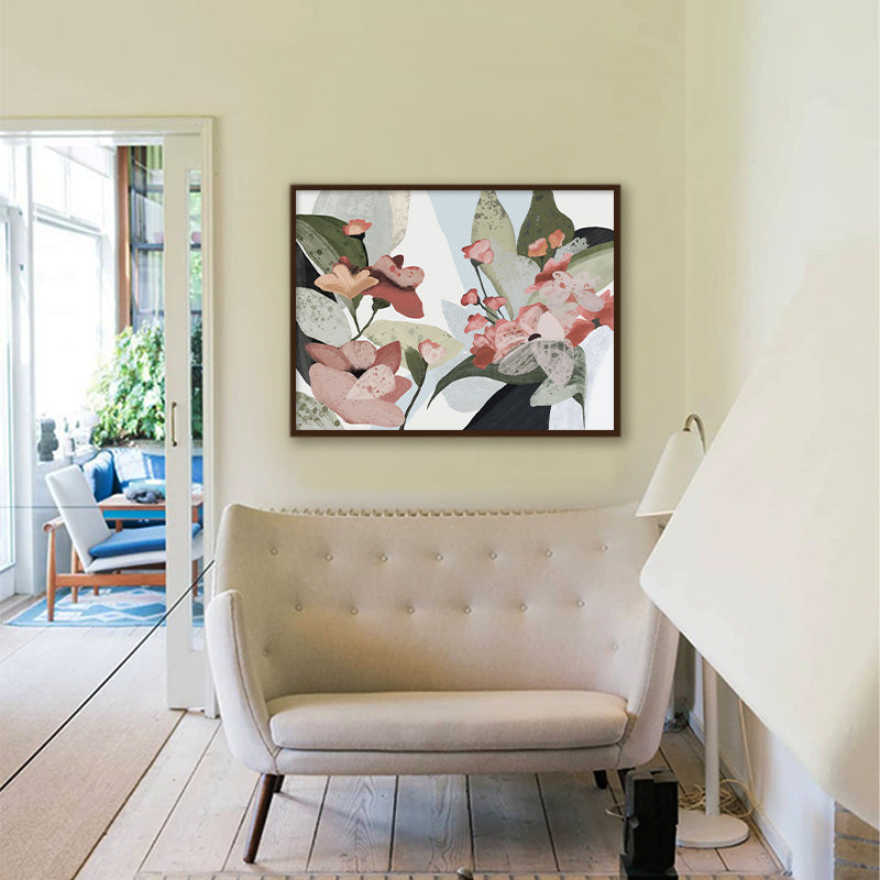 Pastel Floral 2 Nature Artwork Canvas Wall Print