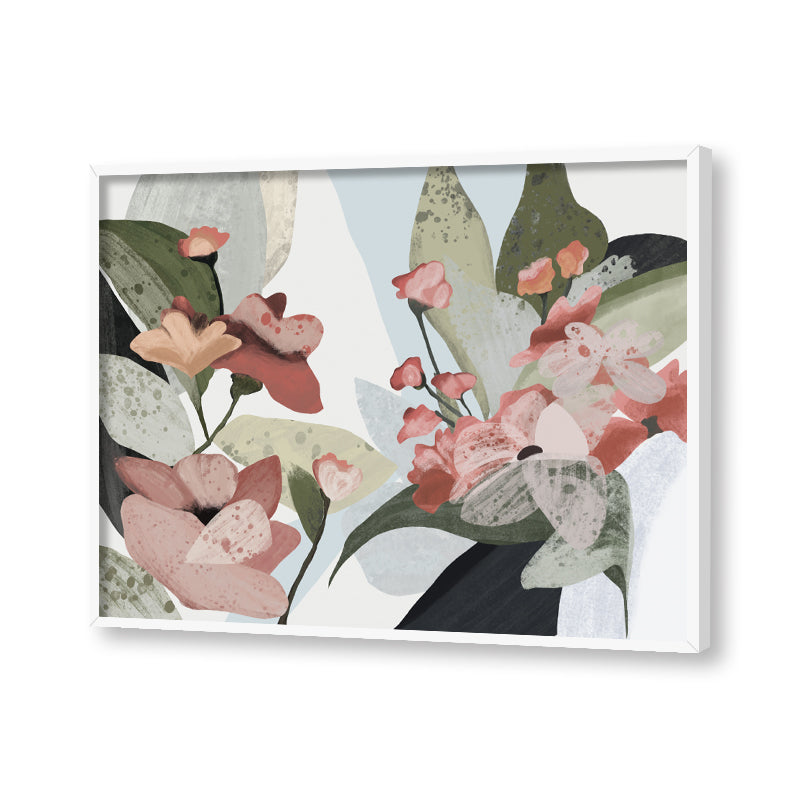Pastel Floral 2 Nature Artwork Canvas Wall Print