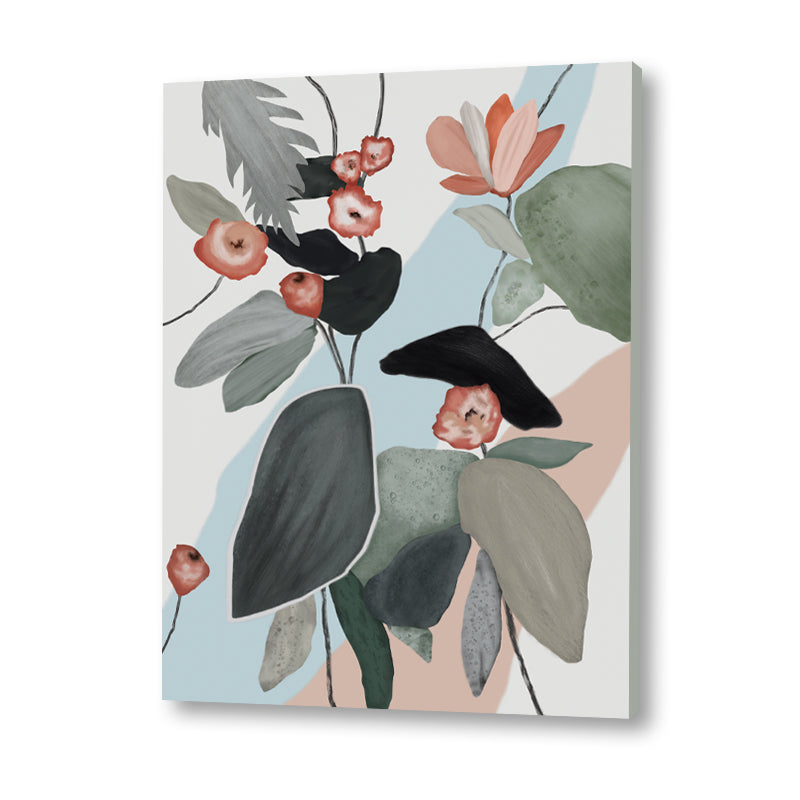 Pastel Floral 1 Abstract Canvas Wall Art Print