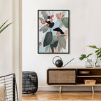 Pastel Floral 1 Abstract Canvas Wall Art Print