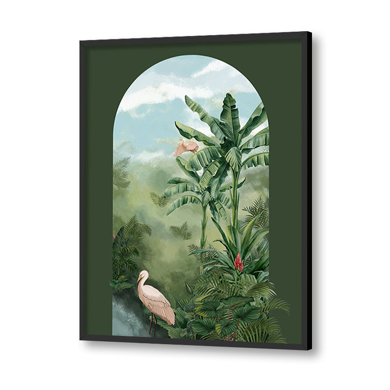 Tropical Jungle 2 Nature Artwork Canvas Wall Print
