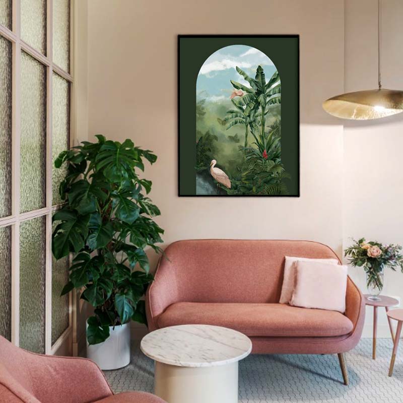 Tropical Jungle 2 Nature Artwork Canvas Wall Print