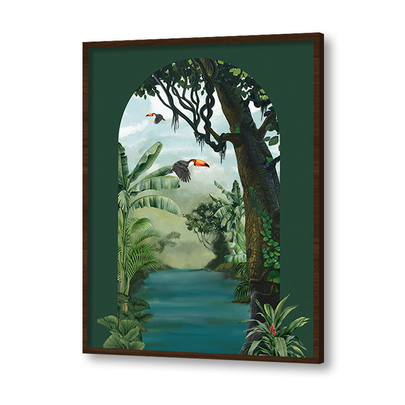 Tropical Jungle 6 Nature Artwork Canvas Print for Wall