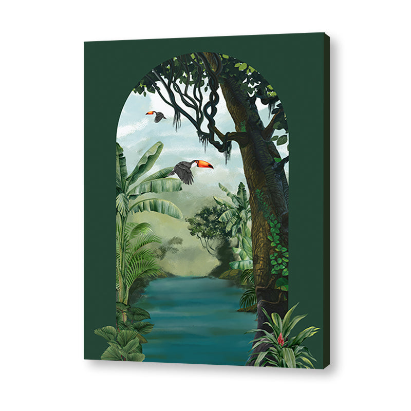 Tropical Jungle 6 Nature Artwork Canvas Print for Wall