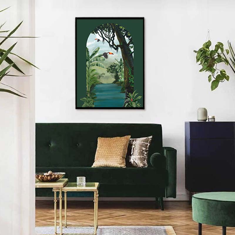Tropical Jungle 6 Nature Artwork Canvas Print for Wall