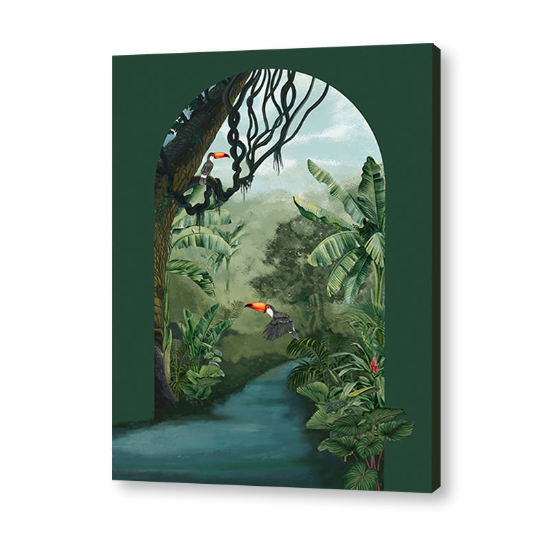 Tropical Jungle 7 Nature Canvas Art Print for Wall